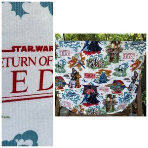 Vintage 80s Return of The Jedi Bedspread Coverlet Lucasfilm 1983 63x96"